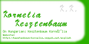 kornelia kesztenbaum business card